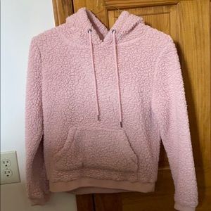 pink teddy sweatshirt
